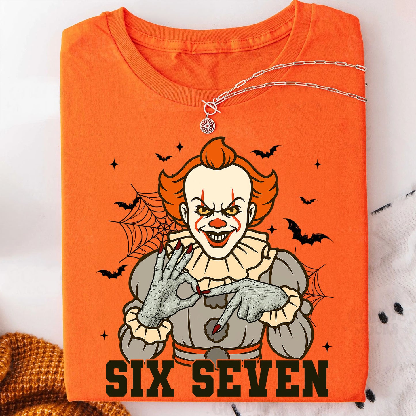 Funny 67 Halloween Shirt | Six Seven Meme Sweatshirt | Spooky Halloween Season Shirt 683312-4