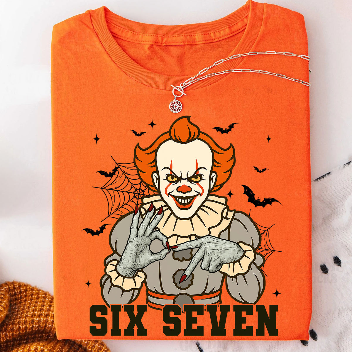 Funny 67 Halloween Shirt | Six Seven Meme Sweatshirt | Spooky Halloween Season Shirt 683312-4