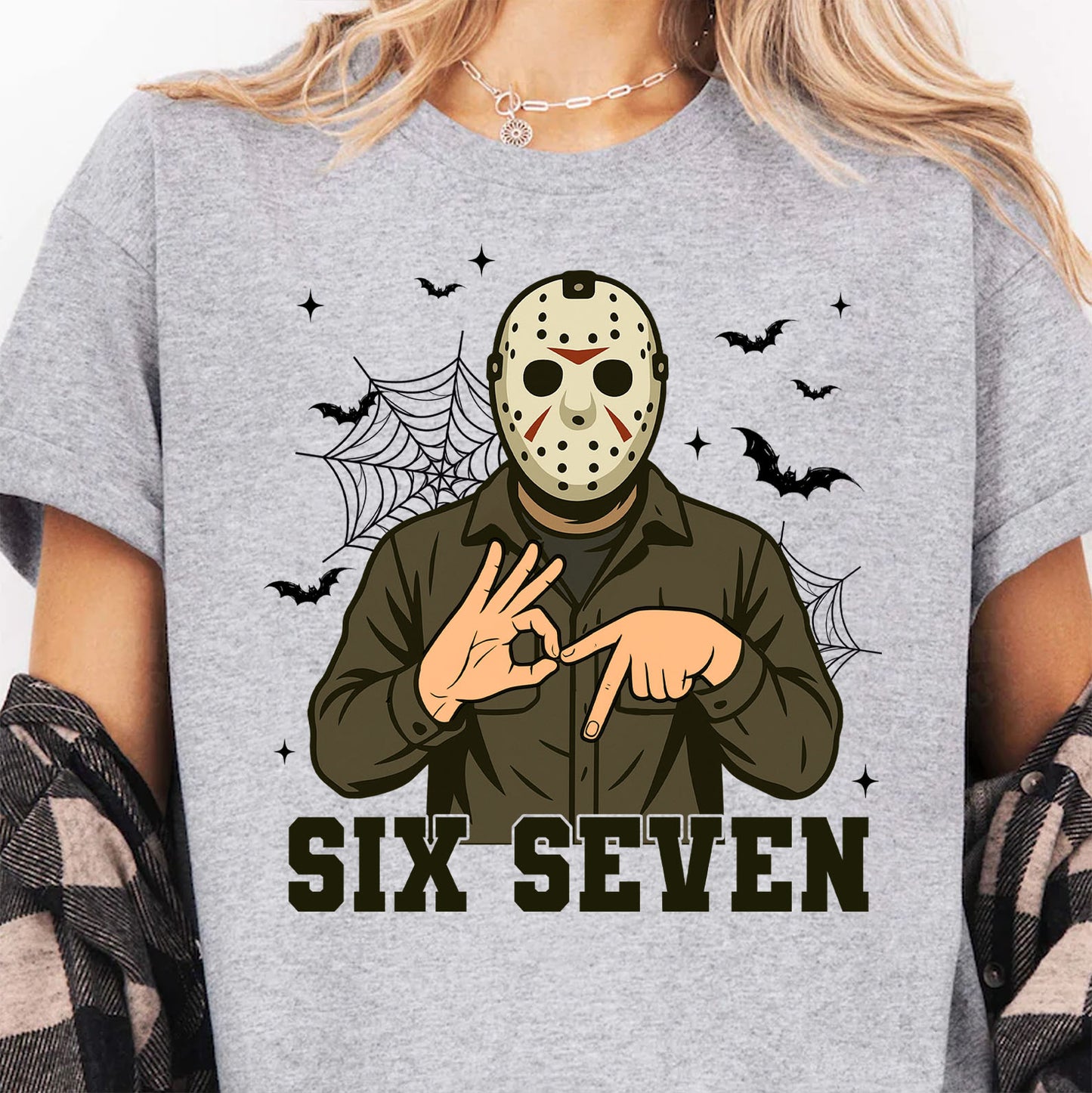 Funny 67 Halloween Shirt | Six Seven Meme Sweatshirt | Spooky Halloween Season Shirt 683312-1