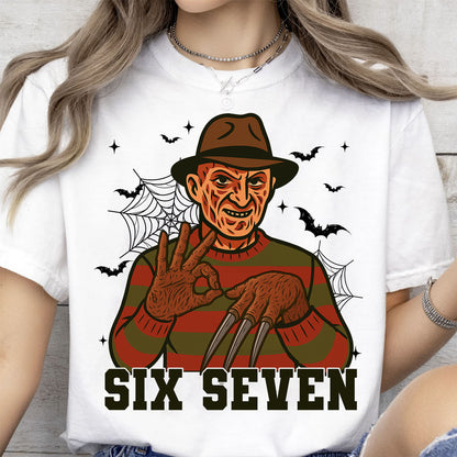 Funny 67 Halloween Shirt | Six Seven Meme Sweatshirt | Spooky Halloween Season Shirt 683312-5