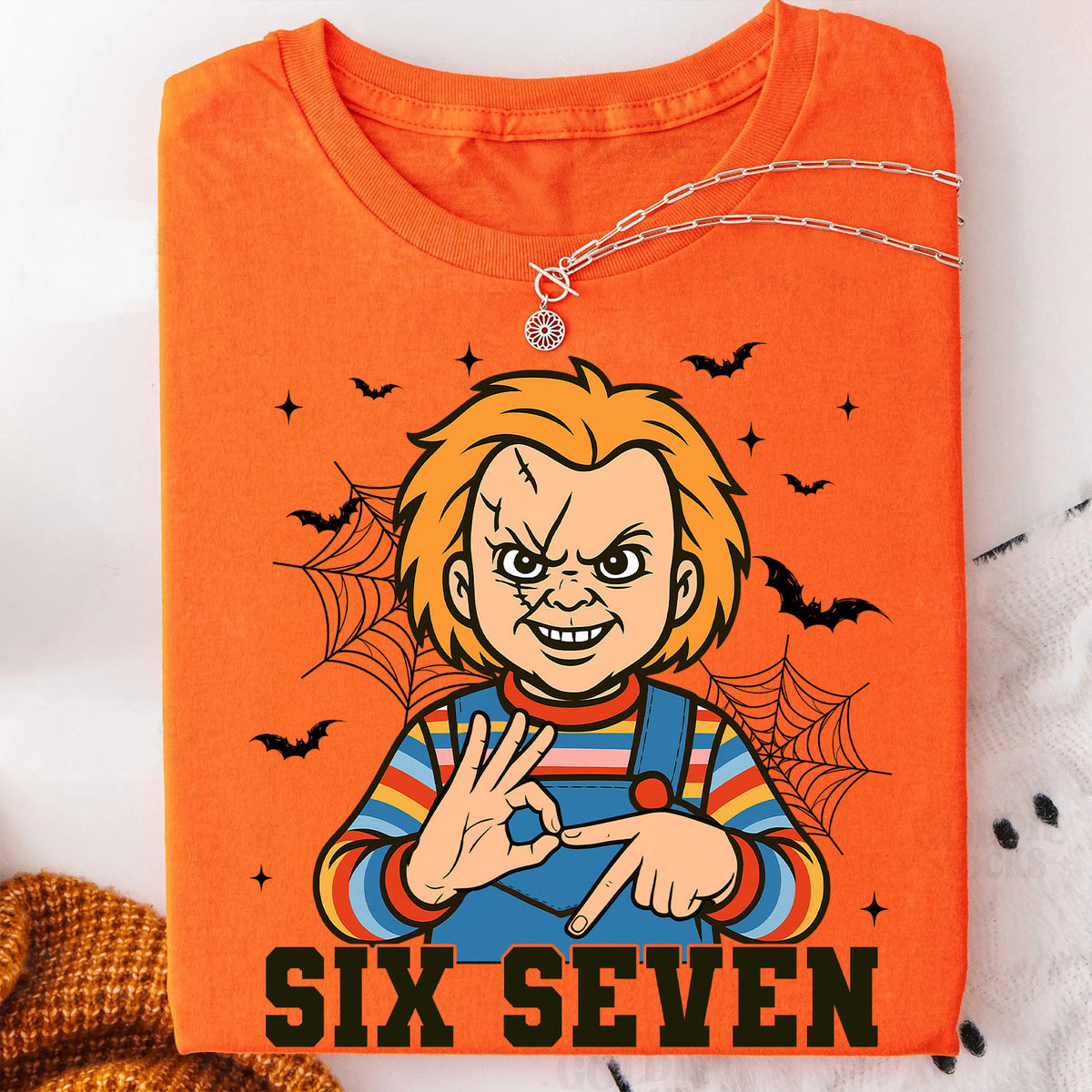 Funny 67 Halloween Shirt | Six Seven Meme Sweatshirt | Spooky Halloween Season Shirt 683312-3