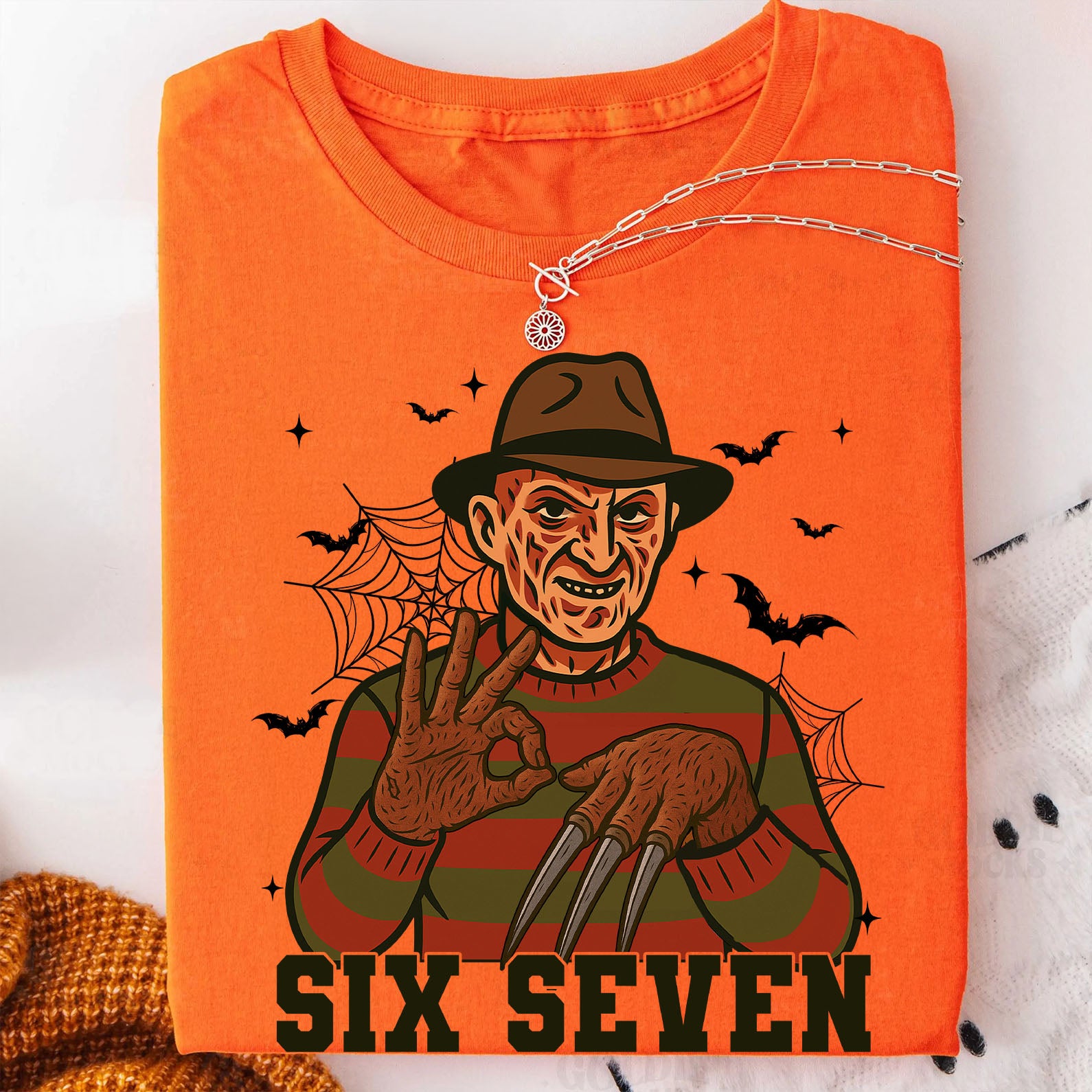 Funny 67 Halloween Shirt | Six Seven Meme Sweatshirt | Spooky Halloween Season Shirt 683312-5