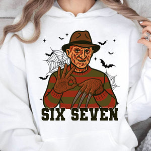 Funny 67 Halloween Shirt | Six Seven Meme Sweatshirt | Spooky Halloween Season Shirt 683312-5