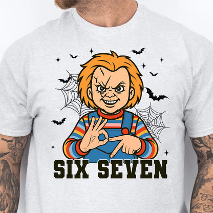 Funny 67 Halloween Shirt | Six Seven Meme Sweatshirt | Spooky Halloween Season Shirt 683312-3