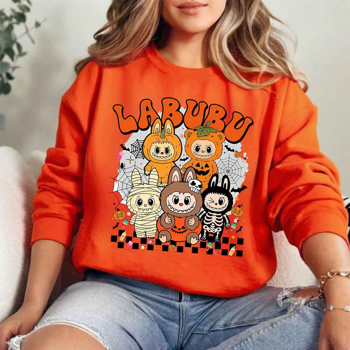 Labubu Halloween Shirt | Halloween Sweatshirt | Funny Halloween Shirt 683313-2