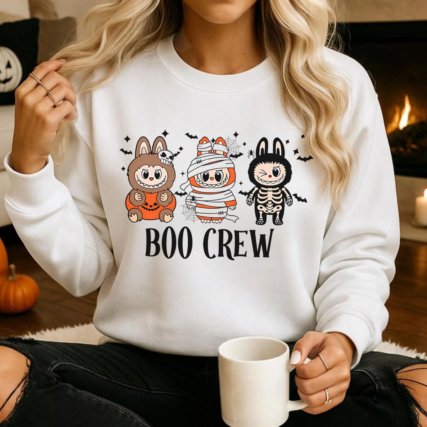Labubu Boo Crew Halloween Shirt | Halloween Sweatshirt | Funny Halloween Shirt 683313-3
