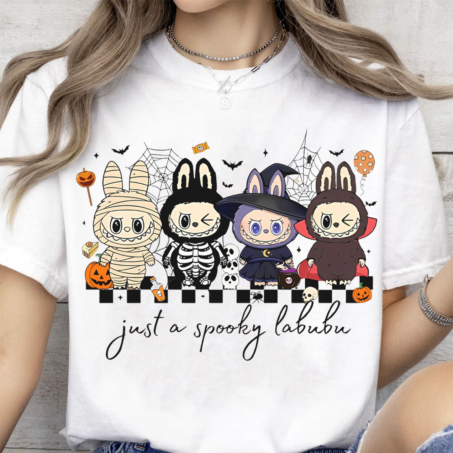 Just A Spooky Labubu Halloween Shirt | Halloween Sweatshirt | Funny Halloween Shirt 683313-4