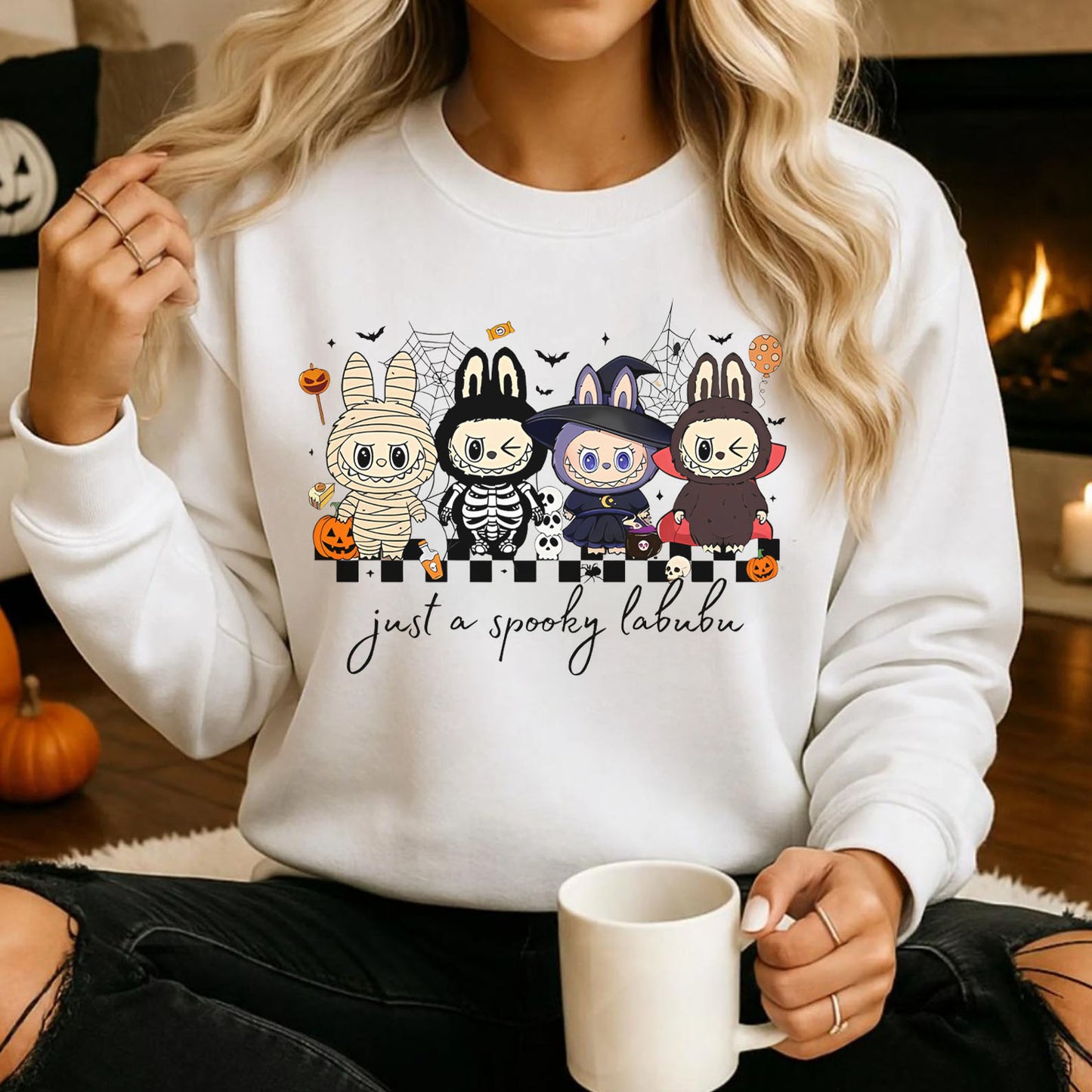 Just A Spooky Labubu Halloween Shirt | Halloween Sweatshirt | Funny Halloween Shirt 683313-4