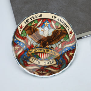 250 Years of America Glass Ornament | 250th Anniversary Ornament | Celebrate 250th Years United States of America Ornament 683328