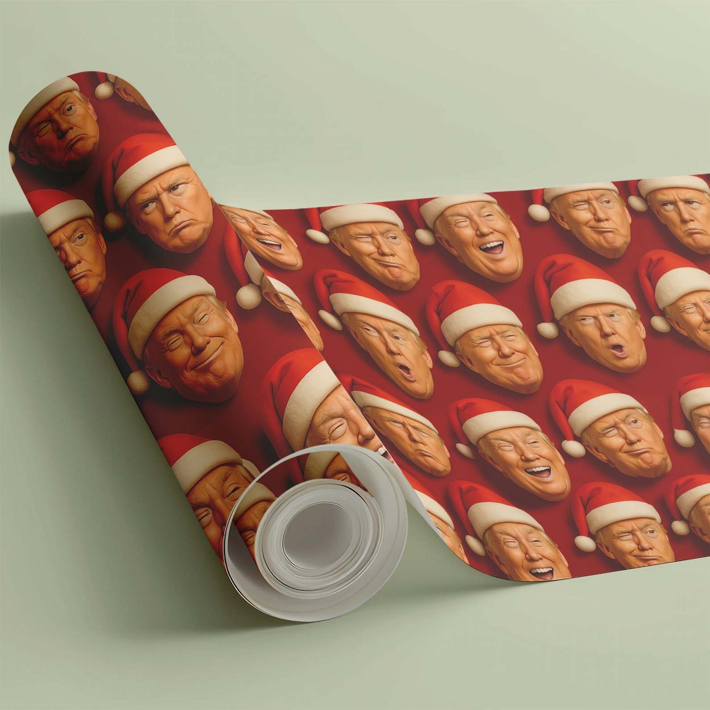 Funny Trump Santa Wrapping Paper, President Donald Trump Wrapping Paper, Wrapping Paper For Christmas 683366 - GOP