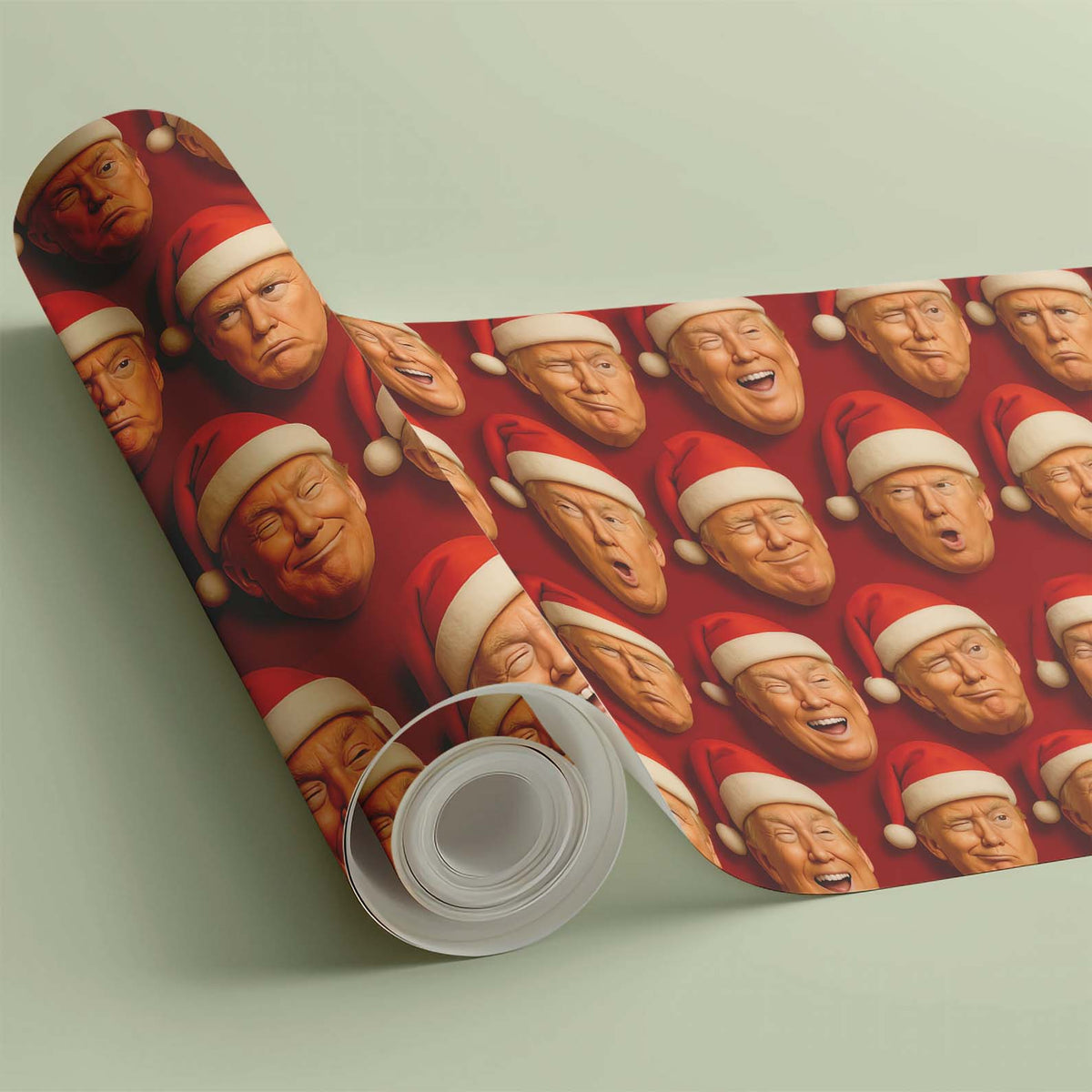 Funny Trump Santa Wrapping Paper, President Donald Trump Wrapping Paper, Wrapping Paper For Christmas 683366 - GOP