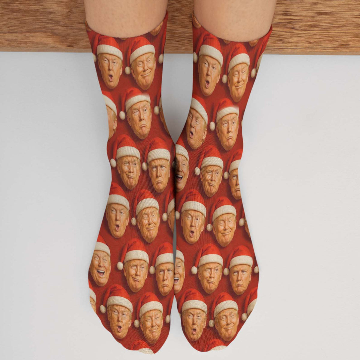 Funny Trump Santa Socks, President Donald Trump Socks, Funny Socks For Christmas 683366 - GOP