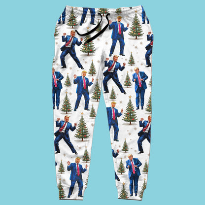 Trump Dance Christmas Sweatpants | Donald Trump All Over Print Joggers | MAGA Patriotic Gift for Men Women 683380 - GOP