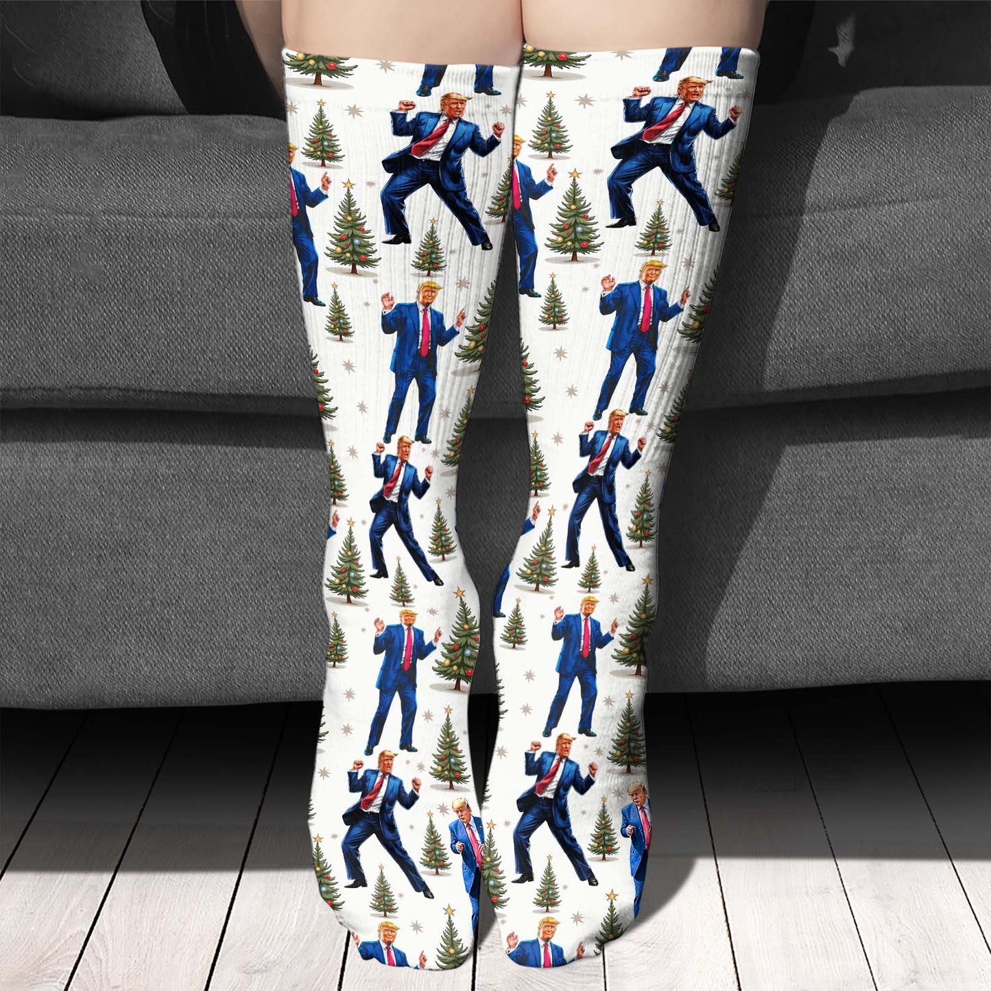 Funny Trump Dance Socks | MAGA Christmas Patriotic Socks | Republican Holiday Gift for Him or Her 683380 - GOP