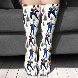 Funny Trump Dance Socks | MAGA Christmas Patriotic Socks | Republican Holiday Gift for Him or Her 683380 - GOP