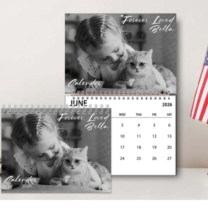 Never Forgotten Memorial Calendar 2026 | Personalized Custom Wall Calendar | Custom Pet Photo Calendar 683383