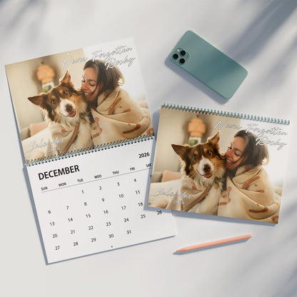 We Miss You Memorial Calendar 2026 | Personalized Custom Wall Calendar | Custom Photo Calendar 683383