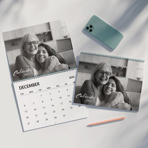 We Miss You Memorial Calendar 2026 | Personalized Custom Wall Calendar | Custom Photo Calendar 683383