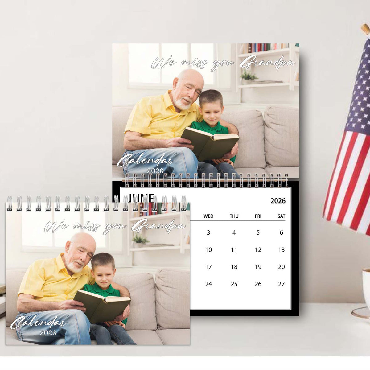 Never Forgotten Memorial Calendar 2026 | Personalized Custom Wall Calendar | Custom Pet Photo Calendar 683383