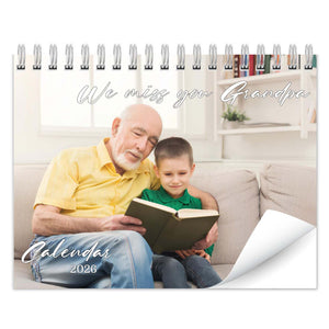 We Miss You Memorial Calendar 2026 | Personalized Custom Wall Calendar | Custom Photo Calendar 683383