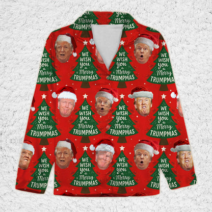 Funny Trump Face Santa Sweatpants, President Donald Trump Sweatpants, Trump Sweatpants Pajamas For Christmas 683413 - GOP