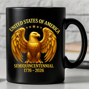 250 Years Anniversary Mug | 250 Years of Freedom 1776–2026  Black Mug 683422
