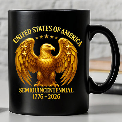 250 Years Anniversary Mug | 250 Years of Freedom 1776–2026  Black Mug 683422