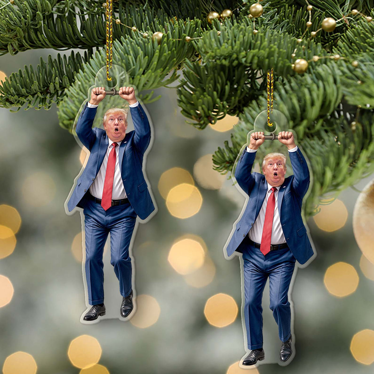 Funny Trump Ornament | MAGA Acrylic Christmas Ornament | Republican Christmas Tree Decoration | Funny Trump Gift Decor 683435 - GOP