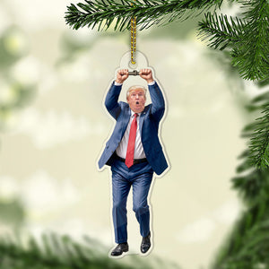 Funny Trump Ornament | MAGA Acrylic Christmas Ornament | Republican Christmas Tree Decoration | Funny Trump Gift Decor 683435 - GOP