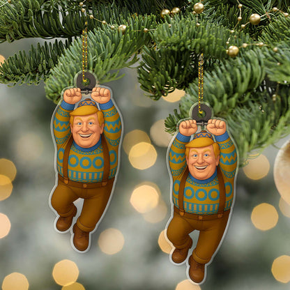 Donald Trump Acrylic Ornament, Oaken Frozen Christmas Ornament, Trump Won Ornament 683436 - GOP