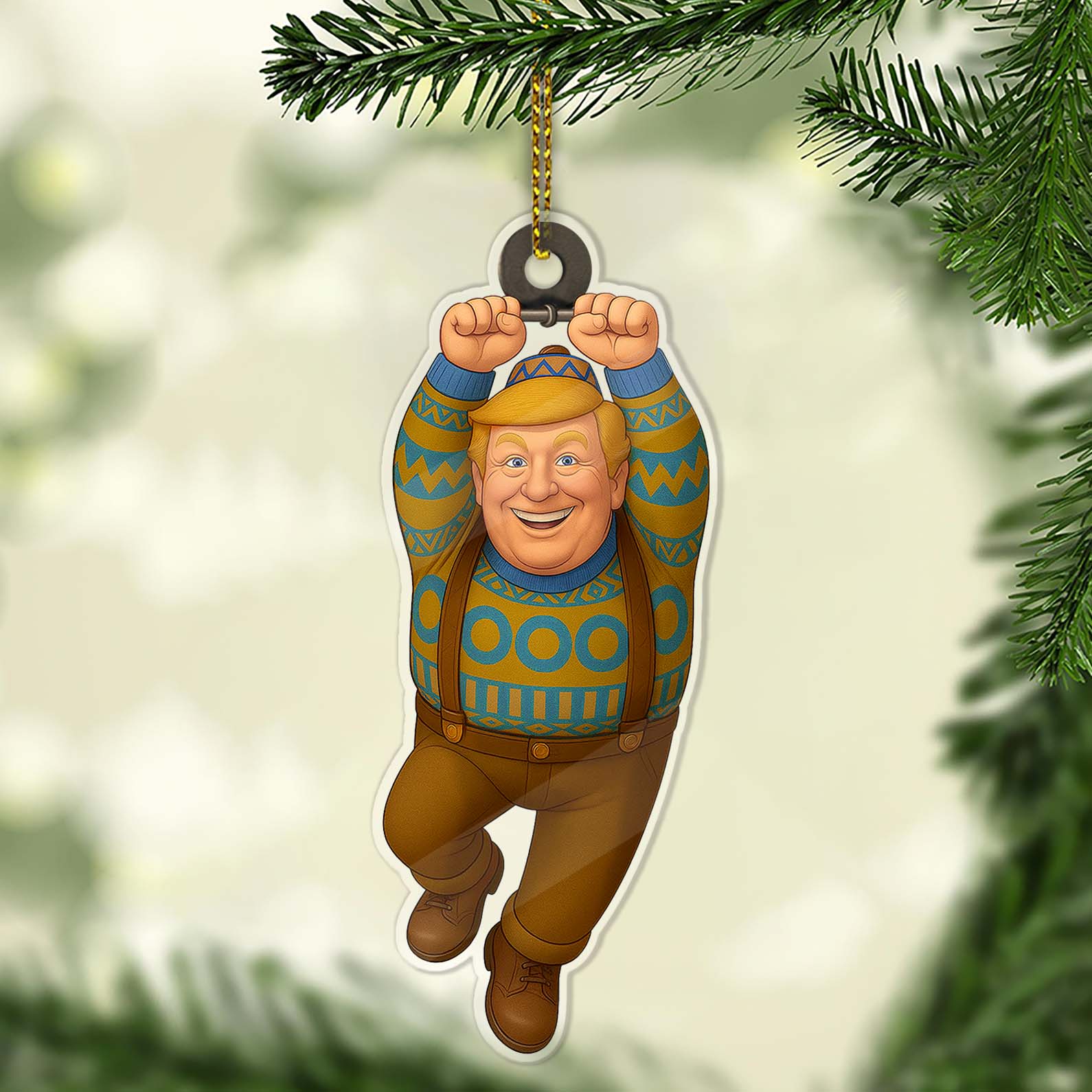 Donald Trump Acrylic Ornament, Oaken Frozen Christmas Ornament, Trump Won Ornament 683436 - GOP