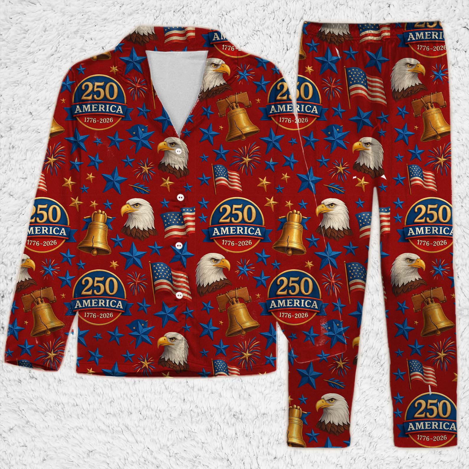 250 Years of America Pajamas, 250th Anniversary Pajamas, Pajamas For Christmas 683442