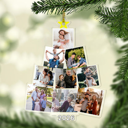 Custom Family Photo Tree Acrylic Ornament 2025 | Personalized Family Ornament | Gift For Christmas 683454