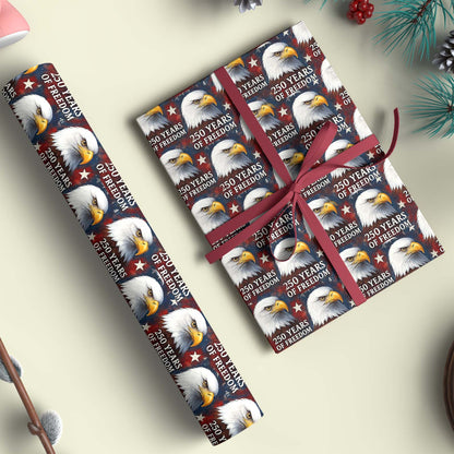 250 Years Of Freedom Wrapping Paper, 250 Years Anniversary Wrapping Paper, Wrapping Paper For Christmas 683457