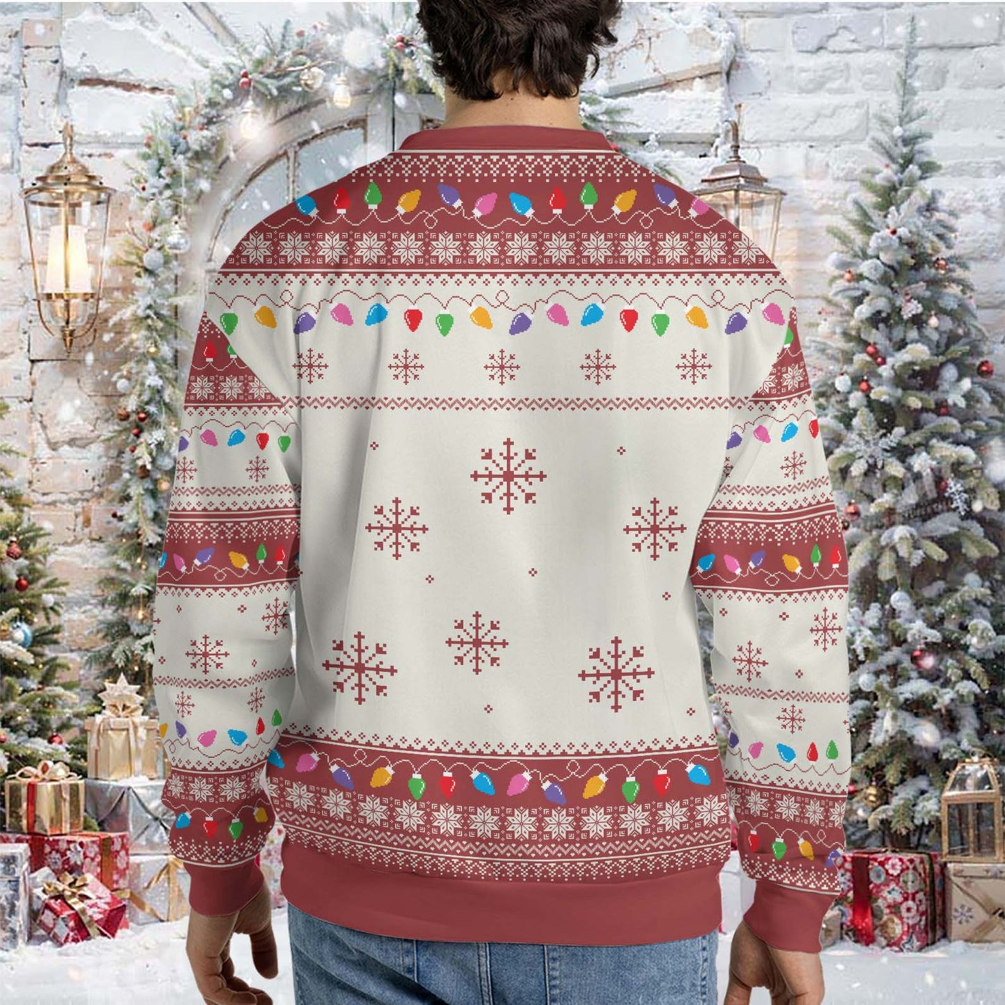 Custom Photo Ugly Sweater, Funny Photo Christmas All-Over-Printed Sweatshirt, Gift For Dog Lovers Cat Lovers 683466