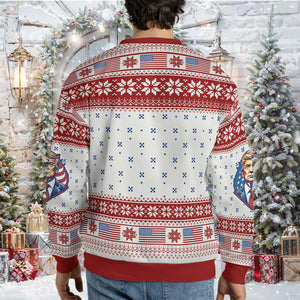 Trump 2028 Let's Keep It Going Ugly Sweater, Trump Christmas All-Over-Printed Sweatshirt, Trump Supporters Gift 683508 GOP