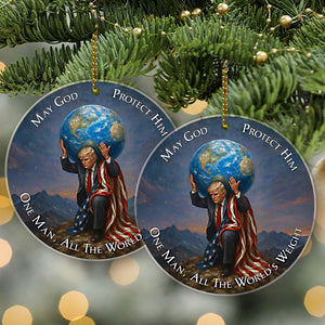 Donald Trump Acrylic Ornament | MAGA American Pride Keepsake | Patriotic Trump Christmas Ornament 683524 - GOP