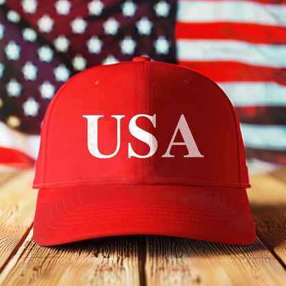 MAGA USA Flag Hat | 45 47 Trump Baseball Cap | USA Flag Double-Sided Print Hat | Patriotic Republican Gift for Men Women 683548