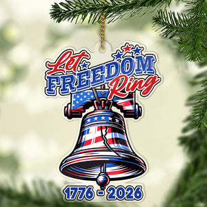 250 Years of America Ornament | 1776–2026 Liberty Bell Decoration | Patriotic Ornament | 250 USA Anniversary Independence Day Gift 683588