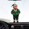 President Trump Santa Car Ornament | Funny Trump Ornament | Decor for Car | Gift for Christmas 683591 - GOP