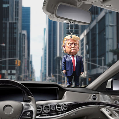 President Trump Car Ornament | Funny Trump Ornament | Decor for Car | Gift for Christmas 683592 - GOP