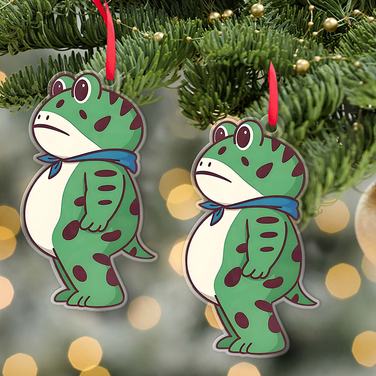 Portland Frog Trump Acrylic Ornament | Anti Trump FDT Political Christmas Decoration | Funny 8647 Gift 683605