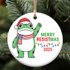 Merry Resistmas Ceramic Ornament | Funny Frog Anti Trump Ceramic Ornament | Liberal FDT 8647 Gift 683606