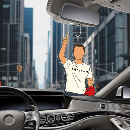 Freedom Charlie Kirk Car Ornament | Charlie Free Speech Hero Ornament | MAGA Christmas Ornament 683610