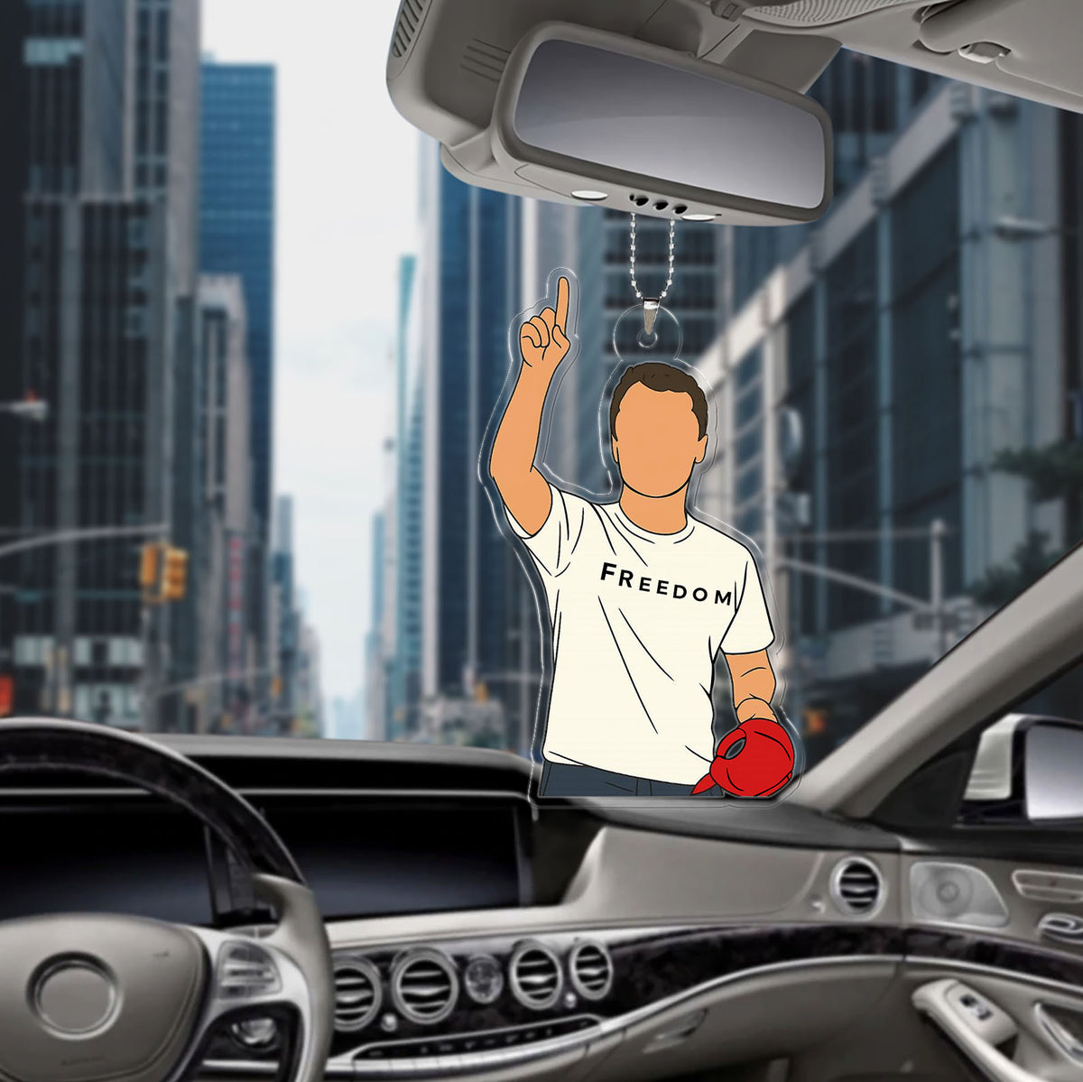 Freedom Charlie Kirk Car Ornament | Charlie Free Speech Hero Ornament | MAGA Christmas Ornament 683610