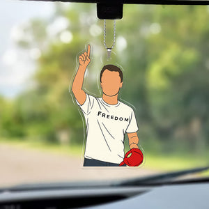 Freedom Charlie Kirk Car Ornament | Charlie Free Speech Hero Ornament | MAGA Christmas Ornament 683610