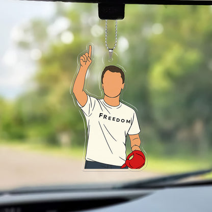 Freedom Charlie Kirk Car Ornament | Charlie Free Speech Hero Ornament | MAGA Christmas Ornament 683610
