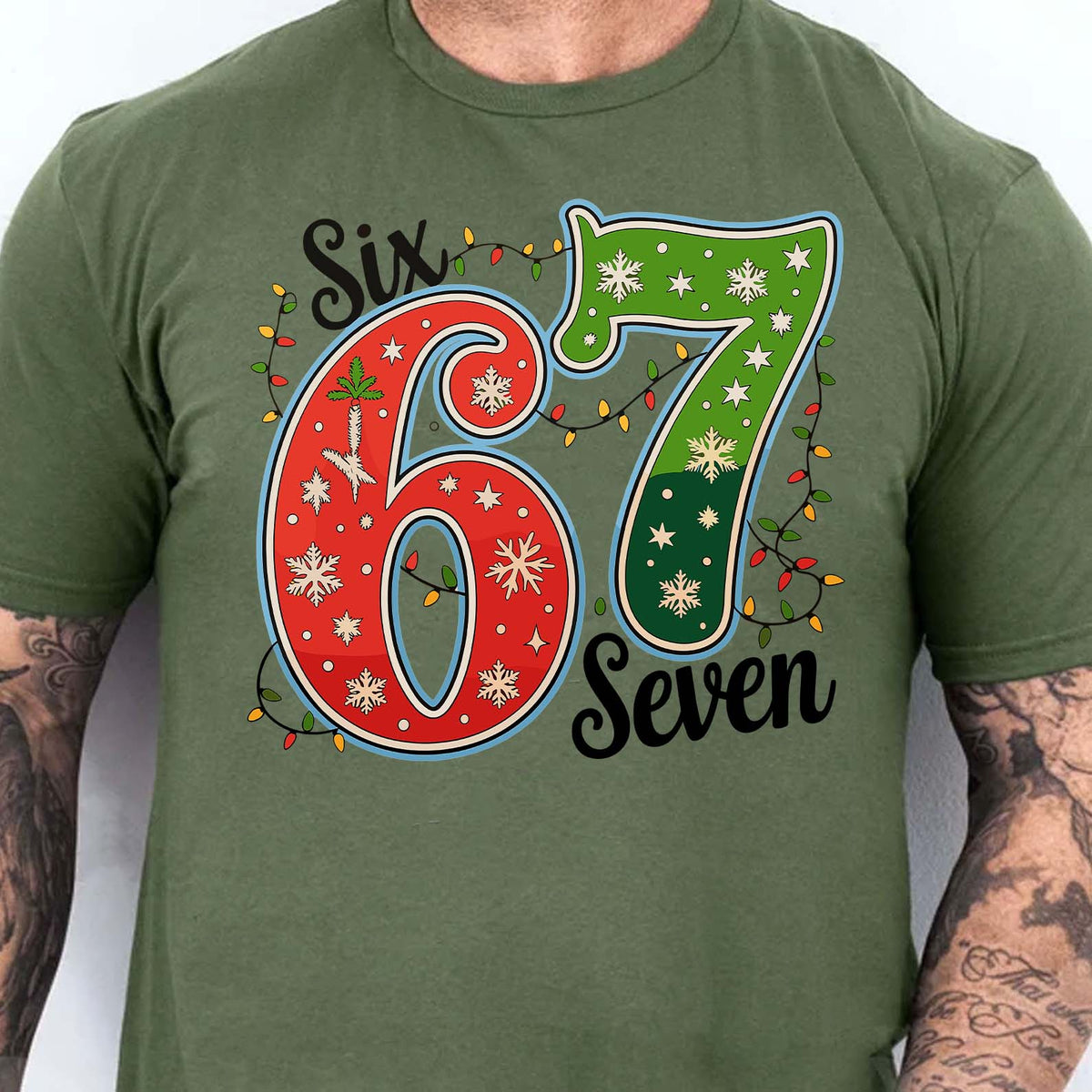 Funny Christmas Six Seven Shirt | Viral 6/7 Meme Sweatshirt | Trending Six Seven Meme Tee 683644