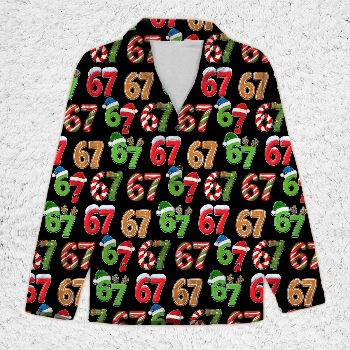 Six Seven Meme Sweatpants | Viral Trending 67 Pajamas | Funny Sweatpants for Christmas 683651