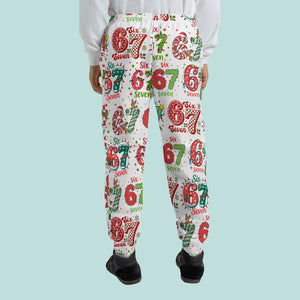 Christmas Six Seven Sweatpants | Funny 6 7 Meme Pajamas | Trending 6 7 Christmas Sweatpants 683652